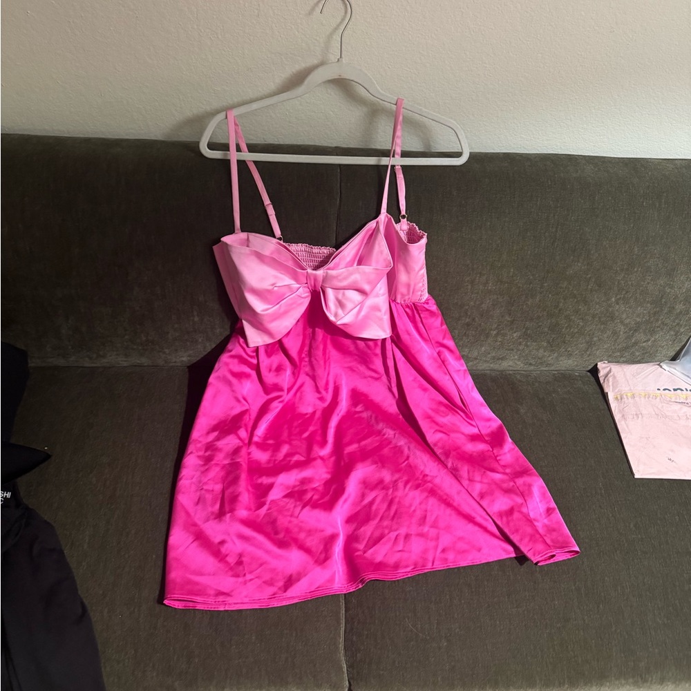 Show Me Your MuMu Best Bow Dress Pink - Picture 3 of 4